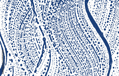 Grunge texture. Distress indigo rough trace. Emine