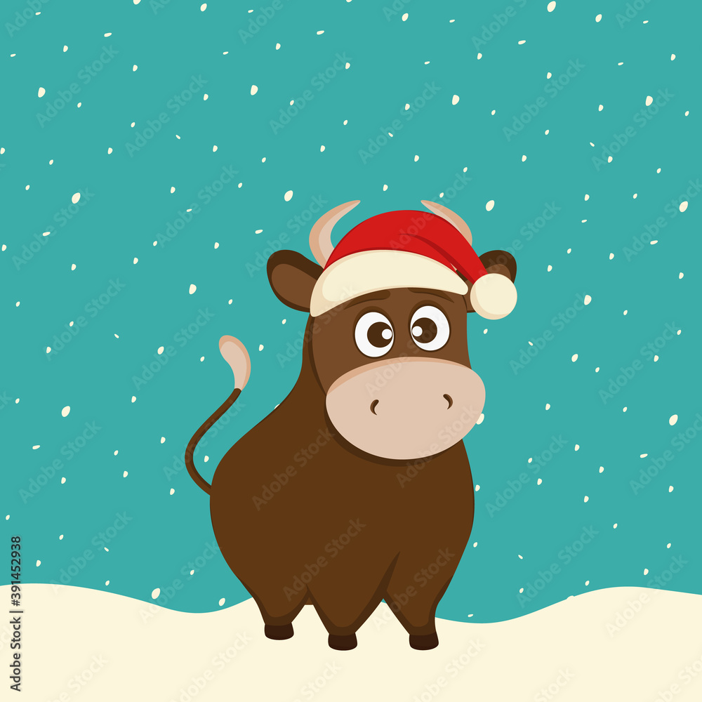 2021 New Year of Bull - Stock Vector Illustration 2021 New Year of Bull - Stock Vector Illustration