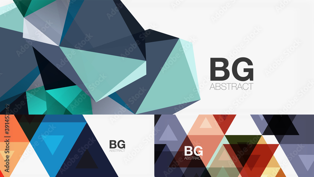 Set of minimal geometric abstract backgrounds. Vector illustrations for covers, banners, flyers and posters and other Set of minimal geometric abstract backgrounds. Vector illustrations for covers, banners, flyers and posters and other
