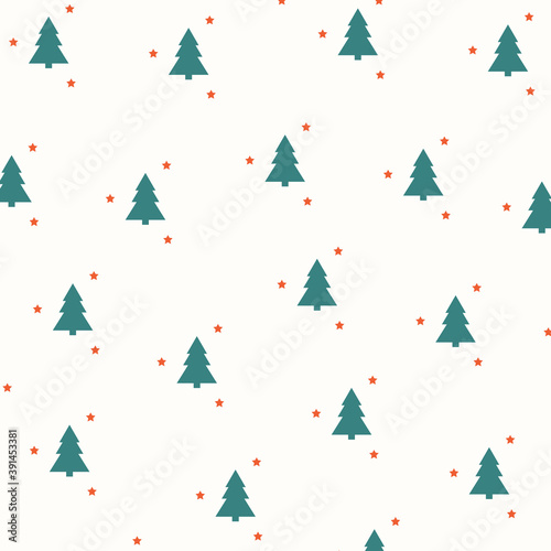 Christmas Tree New Year Background - Stock Vectro Illustration © Alona