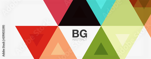 Mosaic triangle pattern abstract background for cover, banner, flyer and poster and other template