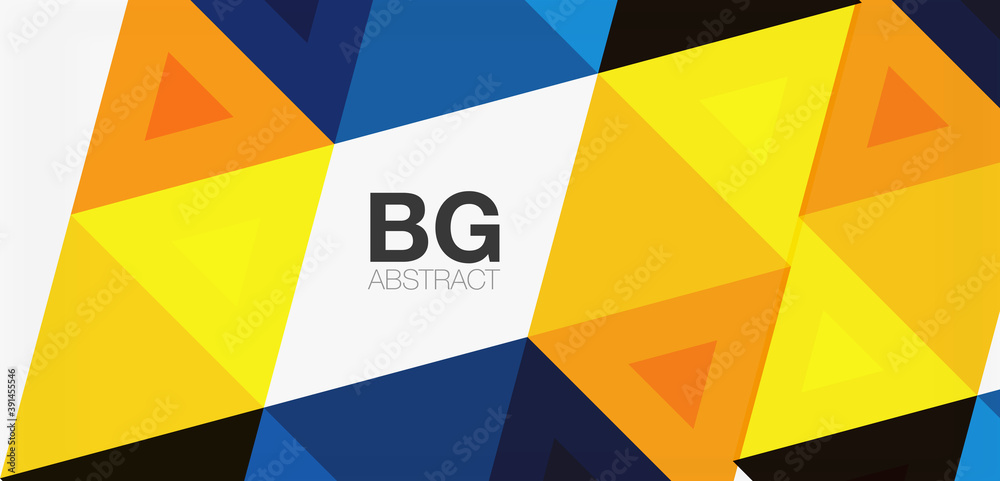 Mosaic triangle pattern abstract background for cover, banner, flyer and poster and other template Mosaic triangle pattern abstract background for cover, banner, flyer and poster and other template