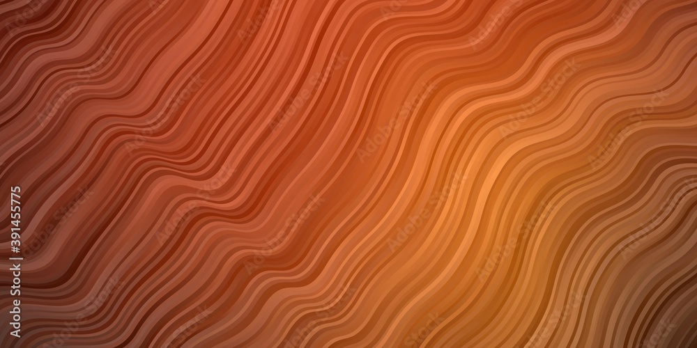 Dark Orange vector backdrop with circular arc.