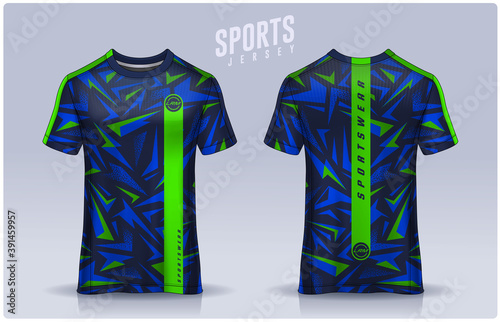 t-shirt sport design template, Soccer jersey mockup for football club. uniform front and back view.