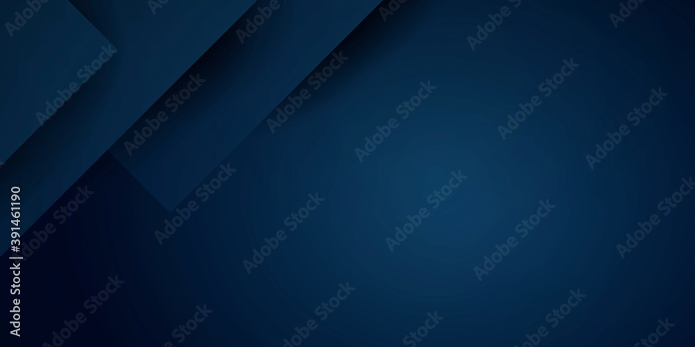 Blue abstract background with 3D rendering and overlap shadow