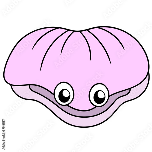 sea shells with cute faces