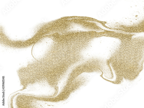 Abstract golden texture, Fluid design background white yellow color