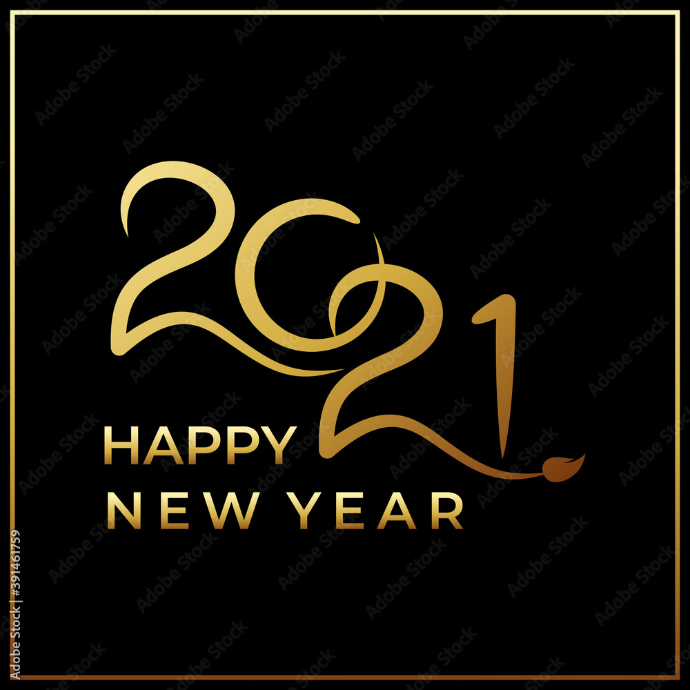 Luxury 2021 Happy New Year elegant design Luxury 2021 Happy New Year elegant design