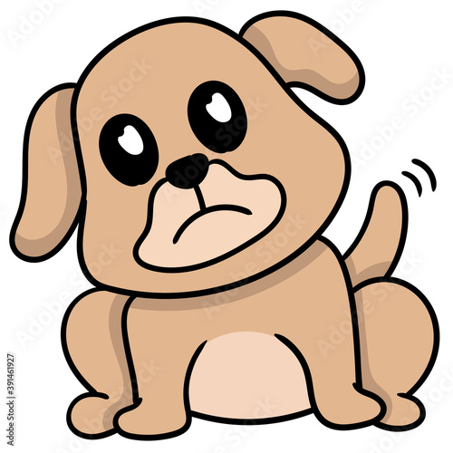 cute puppies are being spoiled