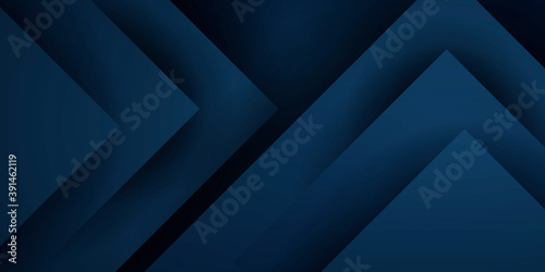 Abstract 3d dark blue background with a combination of black shadow overlap style graphic design element © Salman