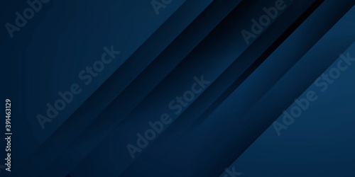 Abstract background futuristic elements on dark blue color banner geometric blue gradient texture with lines decoration