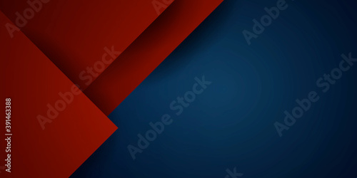 Blue and red modern abstract minimal geometric background. Modern concept for graphic and background cool and trendy shape gradient 