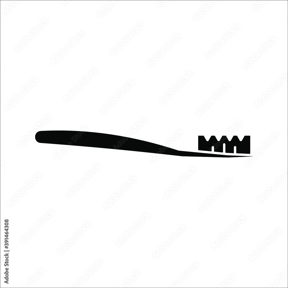 toothbrush icon or logo isolated sign symbol vector illustration - high quality black style vector icons
