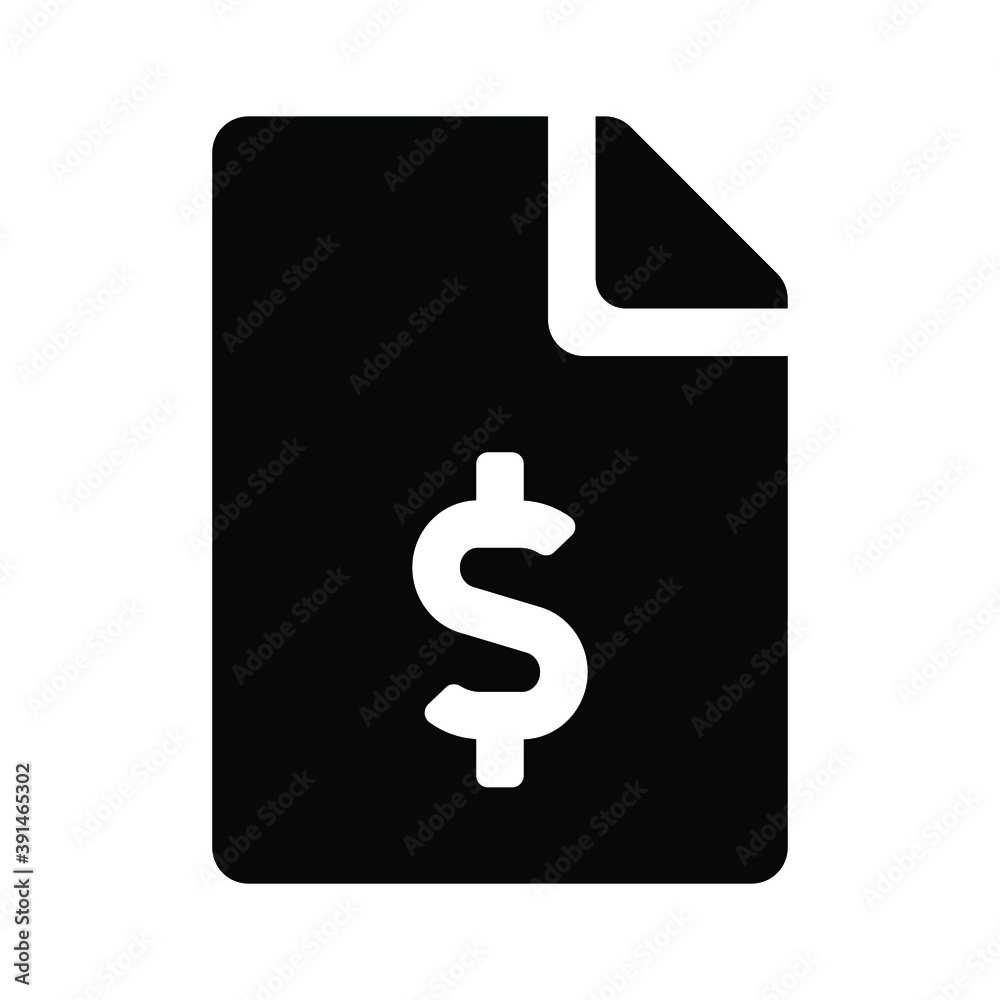 Dollar Document,file vector Icon Dollar Document,file vector Icon