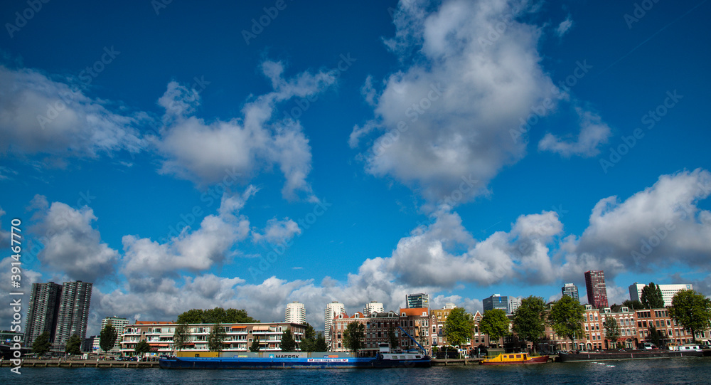 Quartier portuaire de Niewe Werk à Rotterdam, Pays-Bas