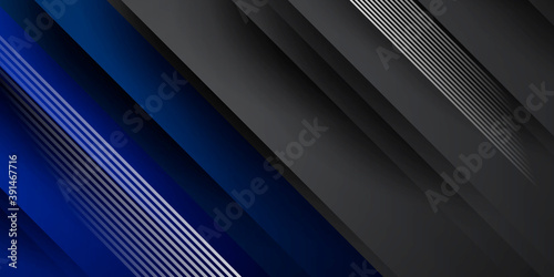 Template corporate concept blue black grey and white contrast background. 