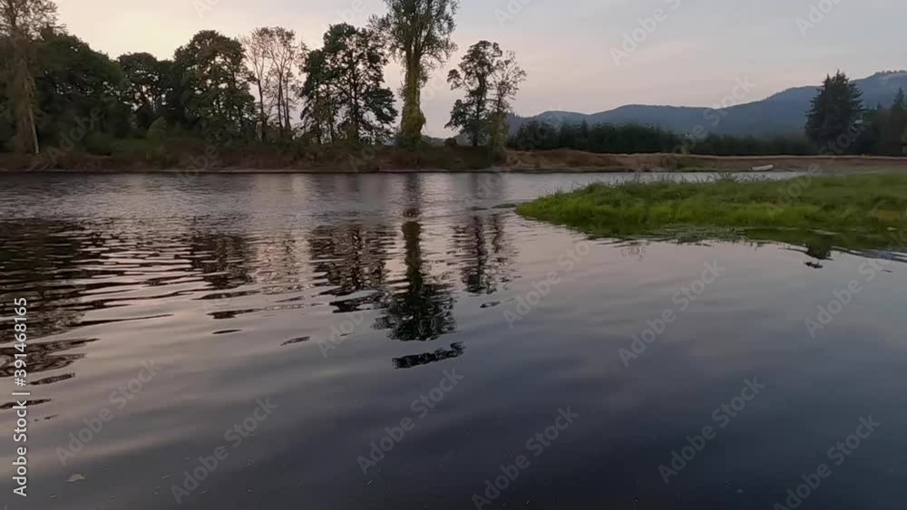 This video features a clip of dusk along the McKenzie River in western Oregon at the end of summer. This video features a clip of dusk along the McKenzie River in western Oregon at the end of summer.