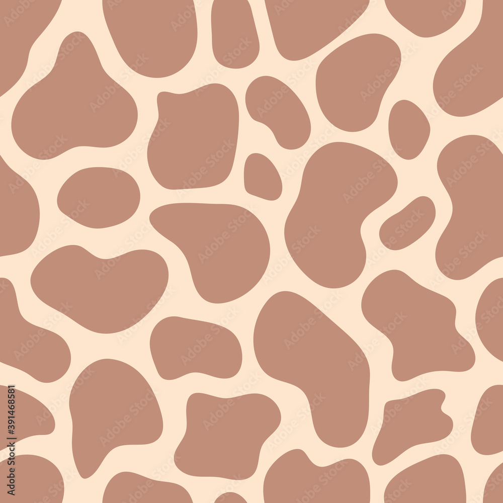Cow pattern. Hand drawn vector illustration. Seamless texture for textile, print, packaging. Cow pattern. Hand drawn vector illustration. Seamless texture for textile, print, packaging.