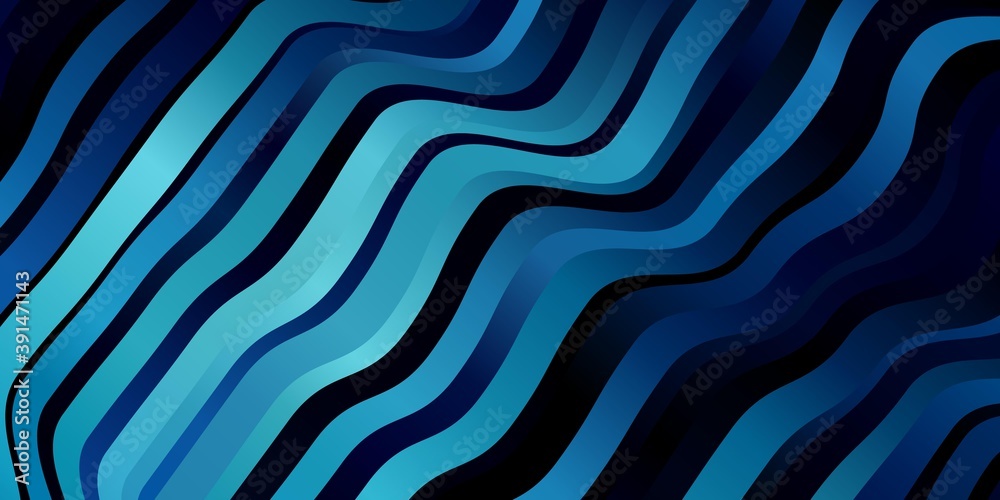 Light BLUE vector background with bent lines. Light BLUE vector background with bent lines.