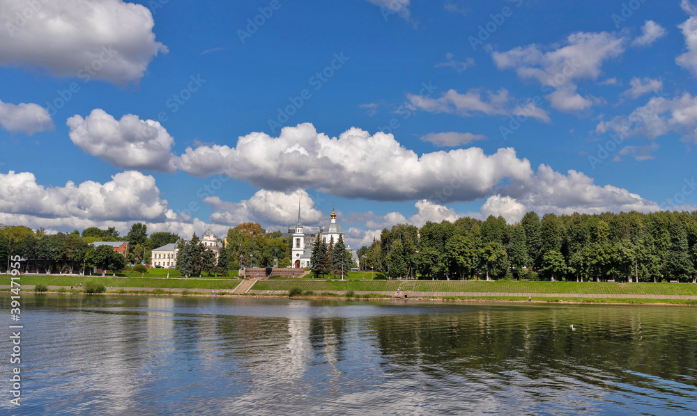 Tver. Tver region. Walk along the Volga. Views of the old Volga bridge Tver. Tver region. Walk along the Volga. Views of the old Volga bridge