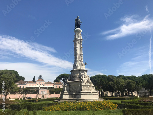 Statue of Vasco da Gama in Lisbon, Portugal