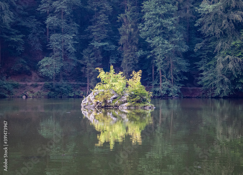 Lake Berglsteiner See in Tyrol Kramsach, Austria. photo