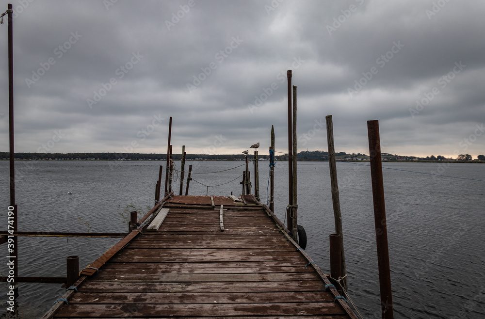 Fototapeta premium Pier on island Ruegen in Germany