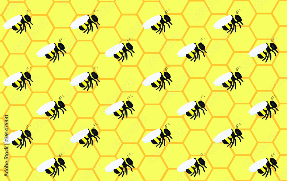 Background with bees. Backgrounds, textures, bees Background with bees. Backgrounds, textures, bees