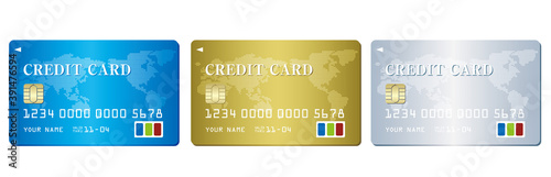 Set of Credit card Vector
