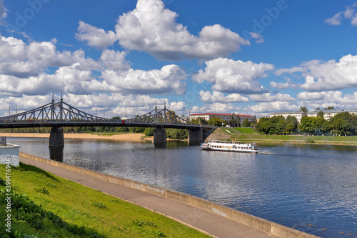 Wallpaper Mural Tver. Tver region. Walk along the Volga. Views of the old Volga bridge Torontodigital.ca