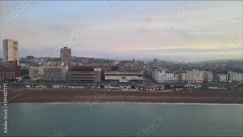 4k 25fps HDR city beach drone shots (unedited) photo