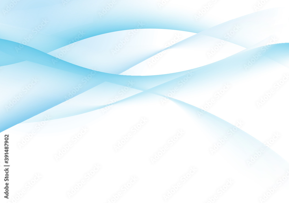 Blue abstract curve background with copy space. Modern design template for digital presentation, cover and magazine. Wavy concept for brochure and space for white text. Smooth vector background Blue abstract curve background with copy space. Modern design template for digital presentation, cover and magazine. Wavy concept for brochure and space for white text. Smooth vector background