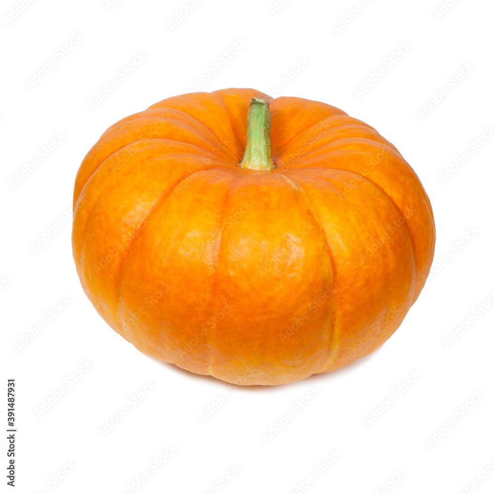 Orange fresh pumpkin isolated on white background Orange fresh pumpkin isolated on white background