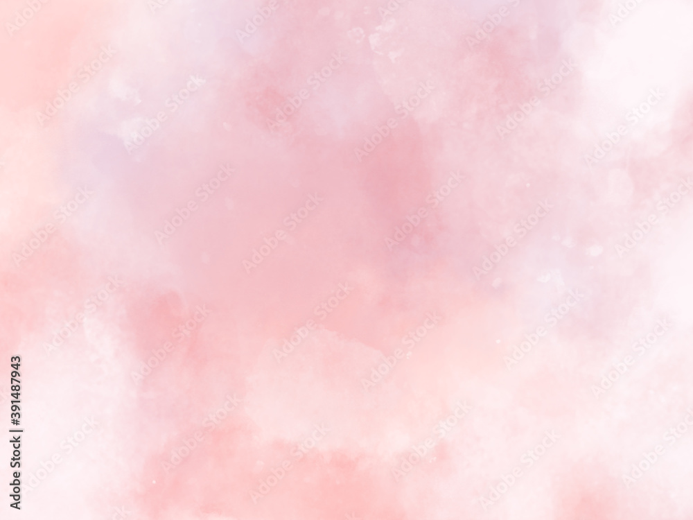 Fototapeta premium Abstract pink watercolor background. Paint design element.