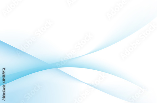 Blue abstract curve background with copy space. Modern design template for digital presentation, cover and magazine. Wavy concept for brochure and space for white text. Smooth vector background