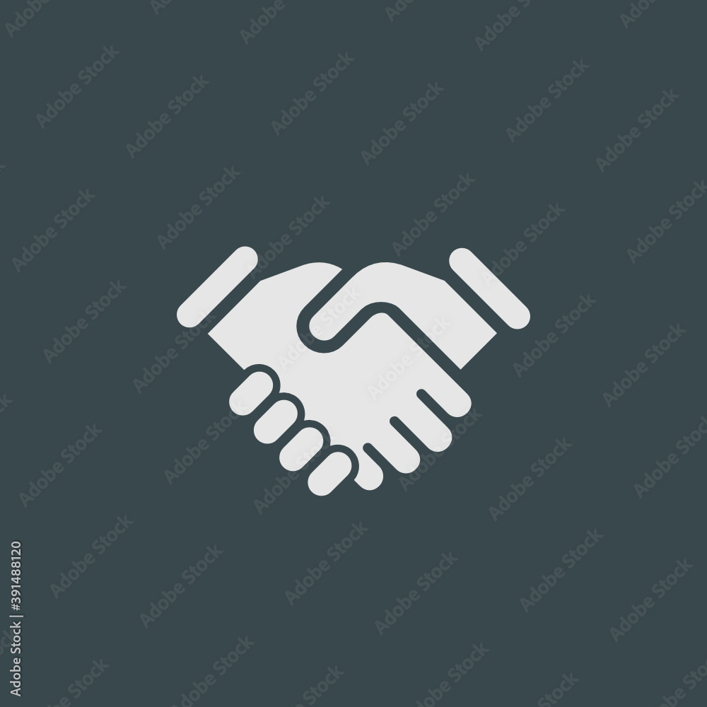 Hand-Shake - Tile Icon Hand-Shake - Tile Icon