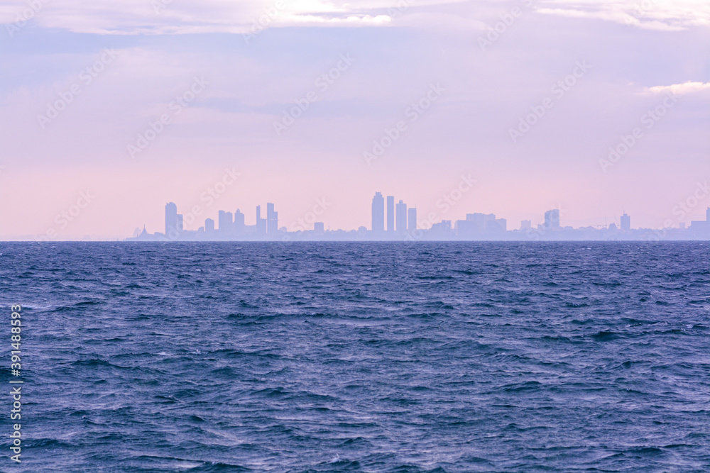 Fototapeta premium Pattaya cityscape morning light.