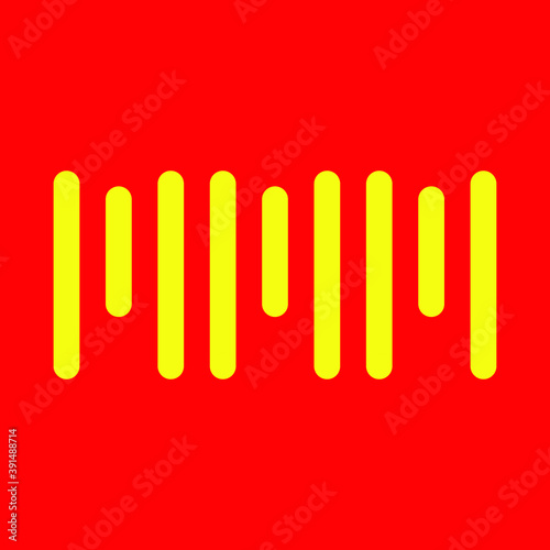 3d render of a red and green symbol in the background