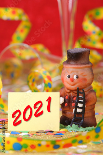 lucky charm for good luck at new year 2021