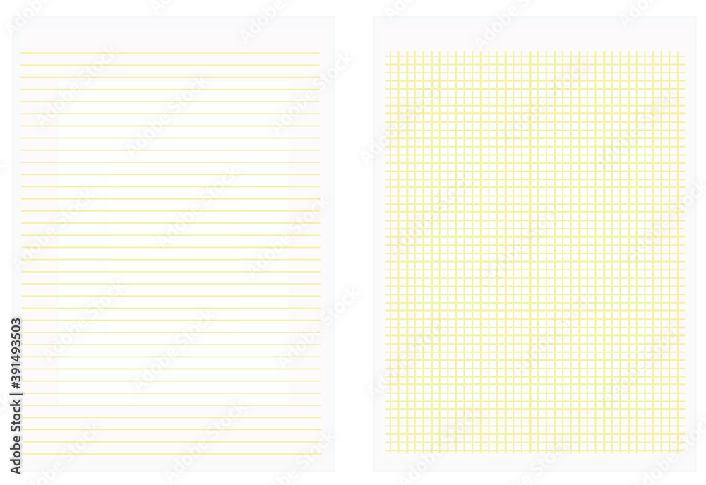 Lines and squares sheet paper. vector Lines and squares sheet paper. vector