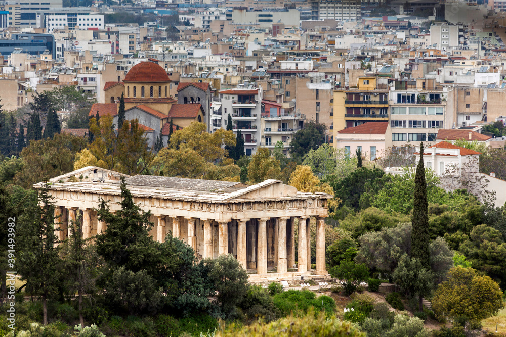 The ancient temple of Hephaestus, or 