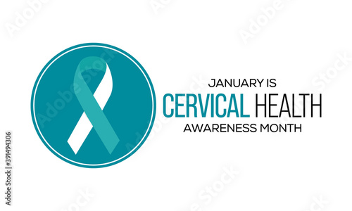 Vector illustration on the theme of Cervical Cancer awareness month observed each year during January.