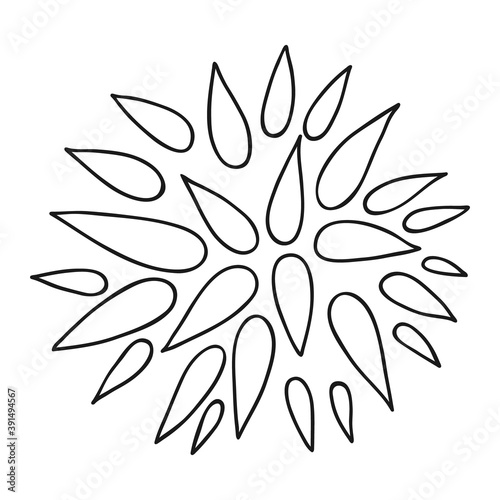 Mehendi henna tattoo doodle style. vector sketch illustrationю Hand drawn flower doodle