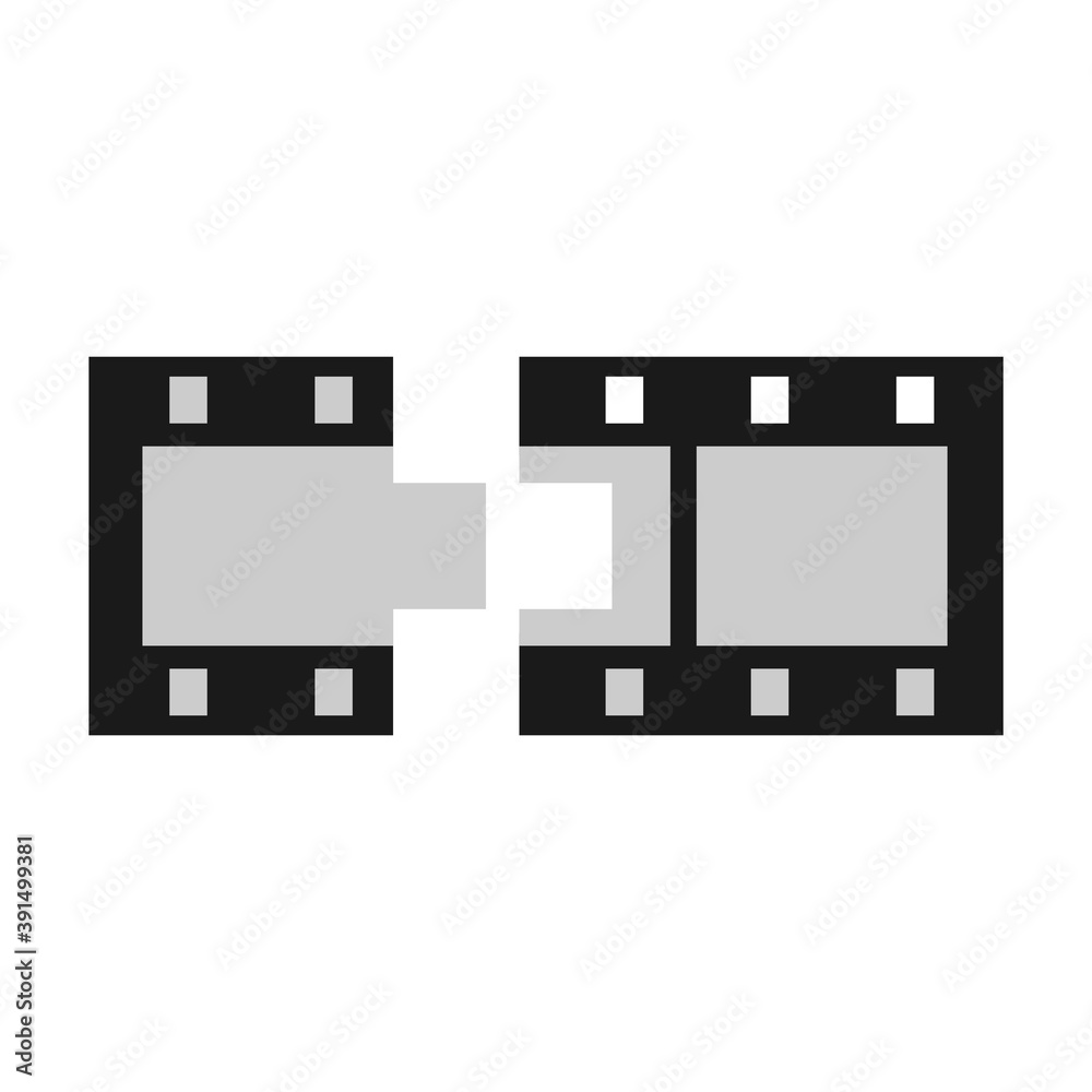 Illustration Vector Graphic of Puzzle Film. Perfect to use for Cinema logo