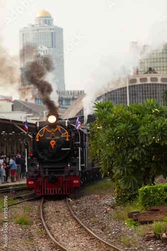 2020,October,23,Bangkok,Thailand,Restored steam train To conserve and attract tourists to take pictures and travel on vacation