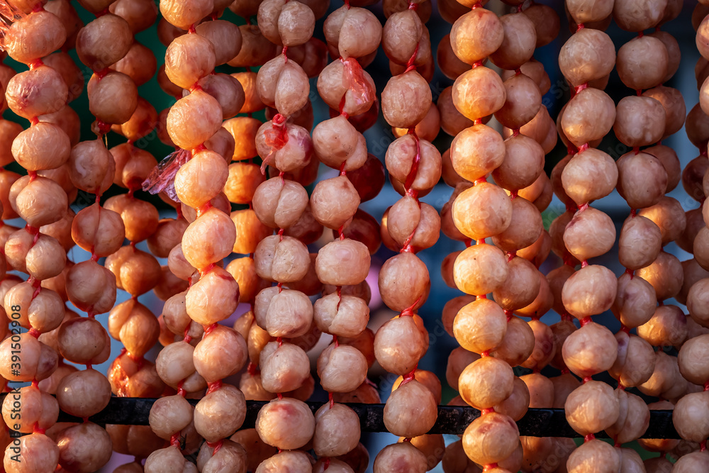 Isaan sausage grilled street food thailand. Isaan sausage grilled street food thailand.