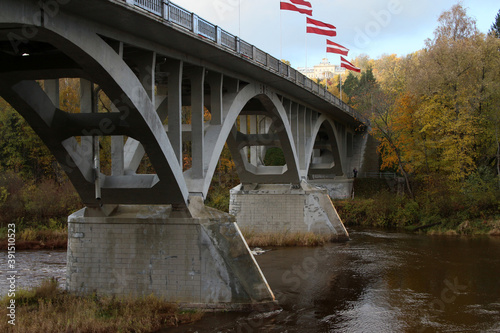 old bridge over the river