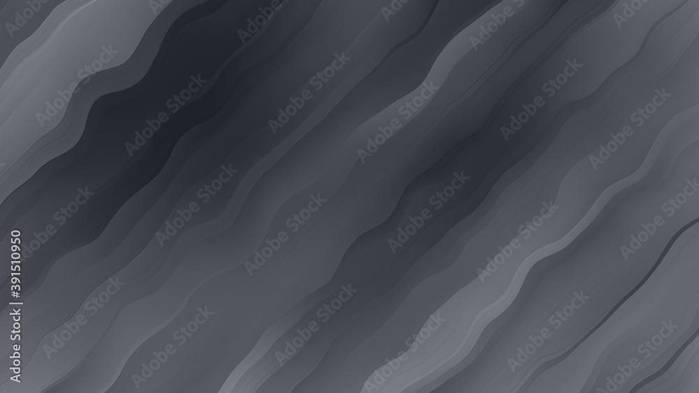 Obraz premium Dynamic wavy grayscale monochrome gradient pattern background for web design and business presentation
