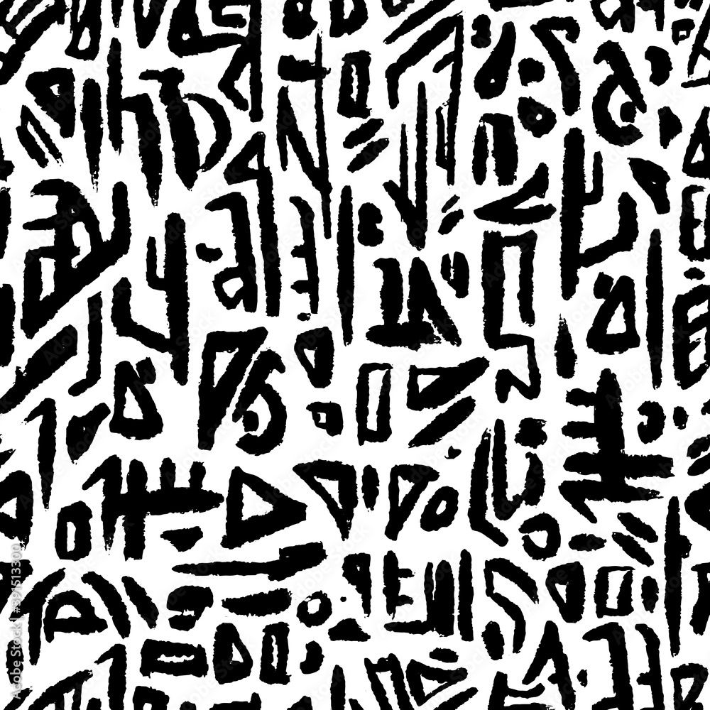 Alien hieroglyph seamless pattern. Black and white doodle style vector illustration pattern for surface, t shirt design, print, poster, icon, web, graphic designs. Alien hieroglyph seamless pattern. Black and white doodle style vector illustration pattern for surface, t shirt design, print, poster, icon, web, graphic designs.