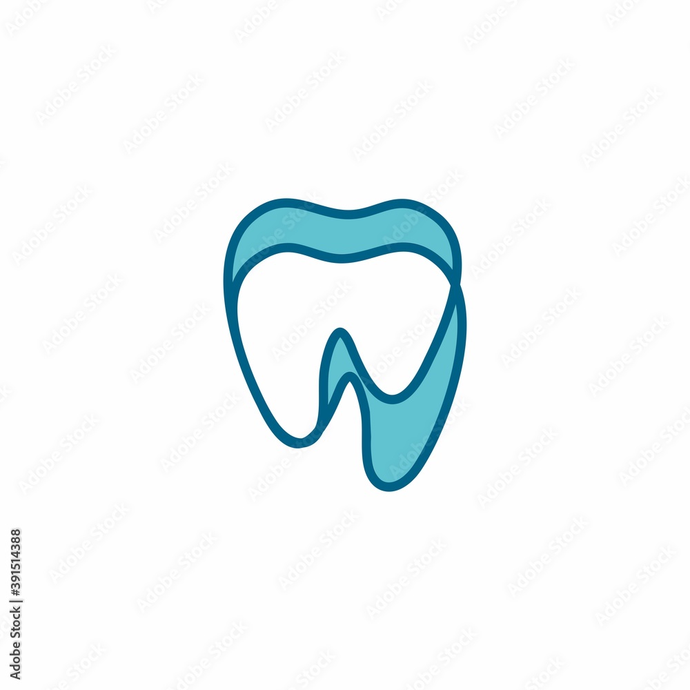 Dental Clinic Logo Tooth abstract design vector Dental Clinic Logo Tooth abstract design vector